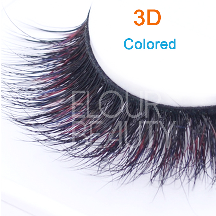 High quality colored 3D hollywood eyelashes EJ32